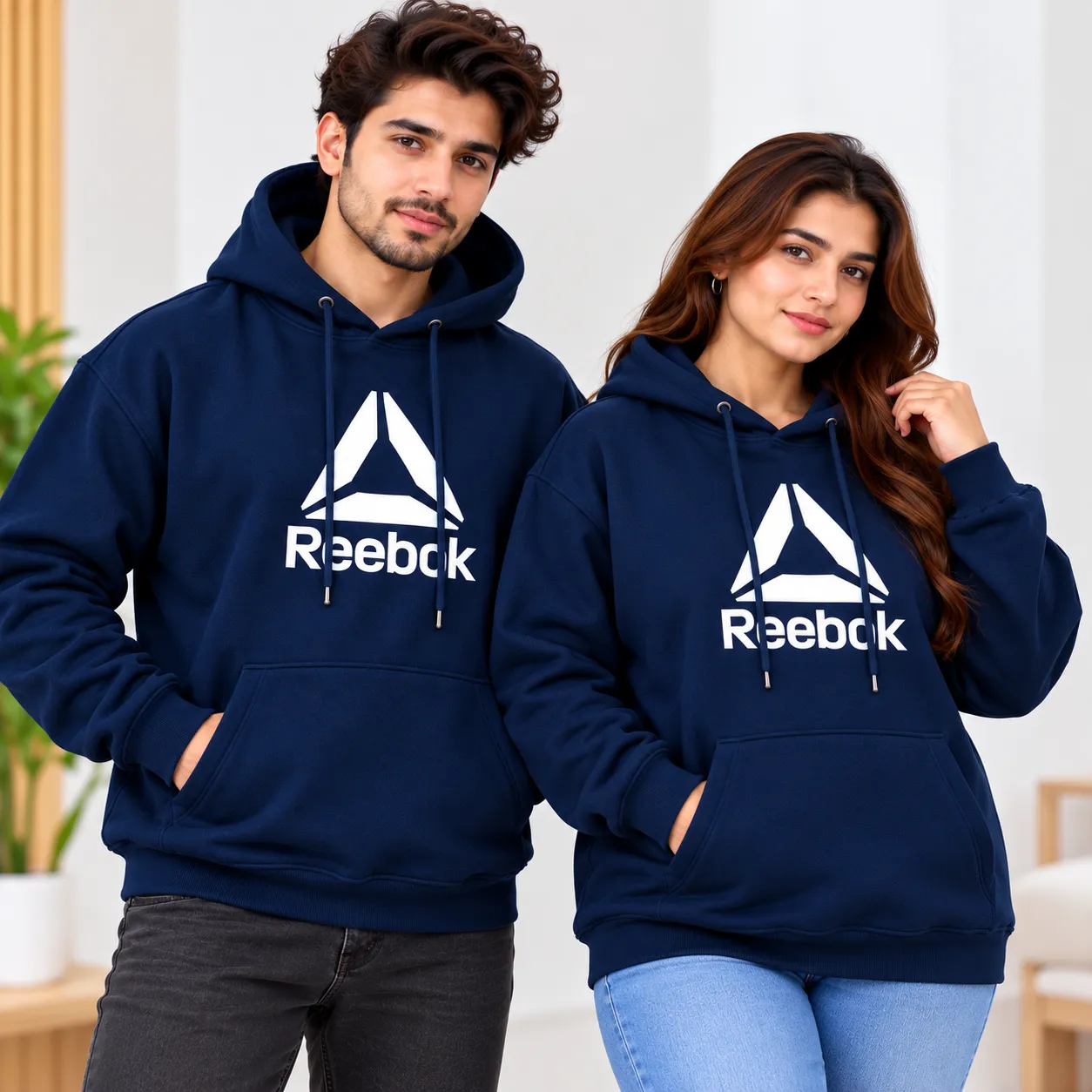Navy Blue Export Quality Fleece Unisex Hoodie