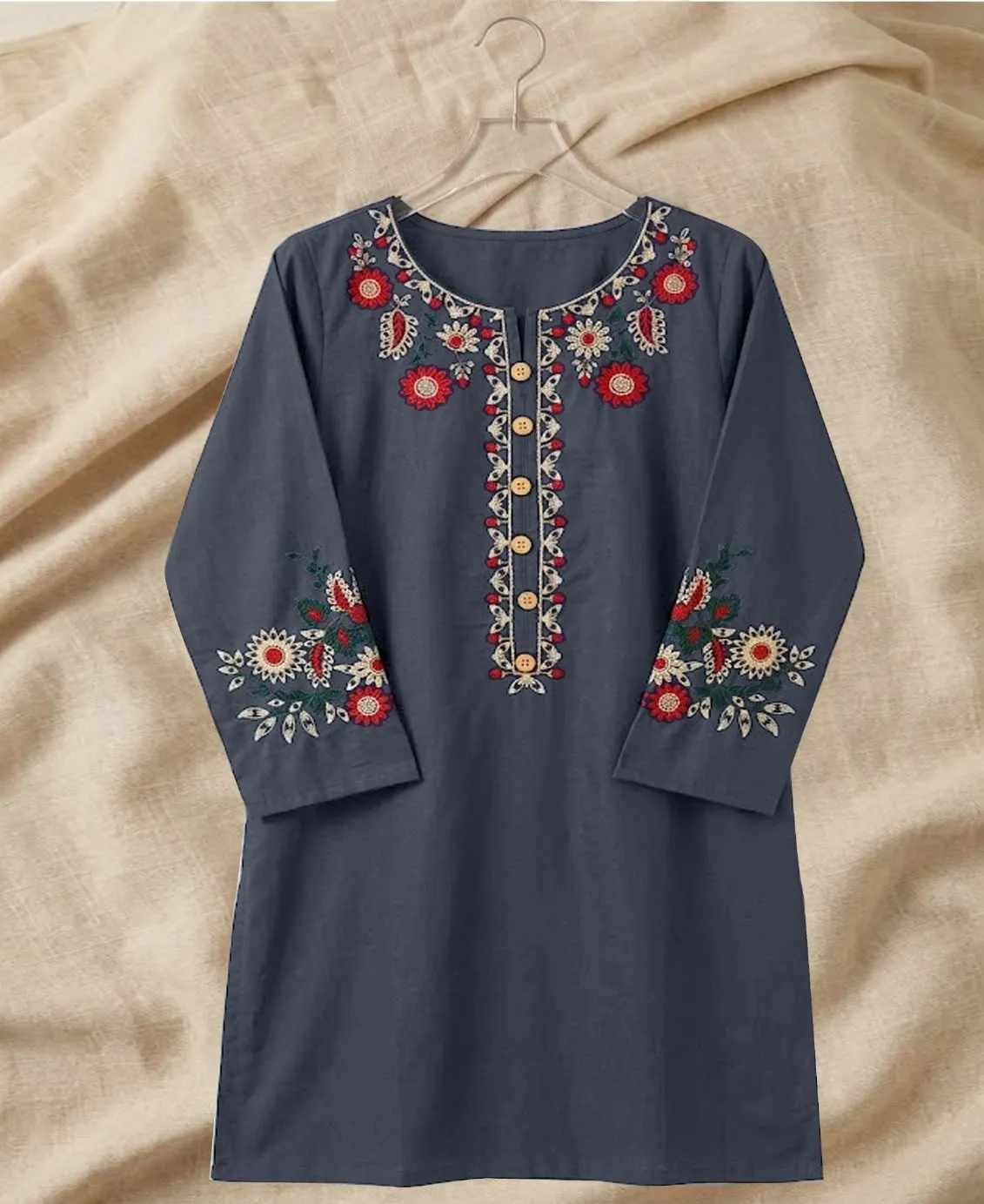 Cotton Lawn Kurti - Style 12