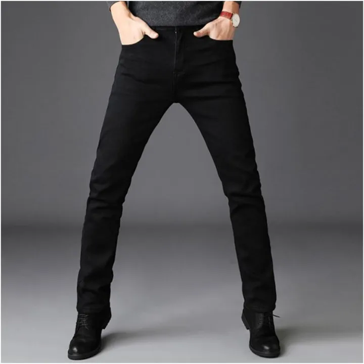 Black Cotton Jeans - 01