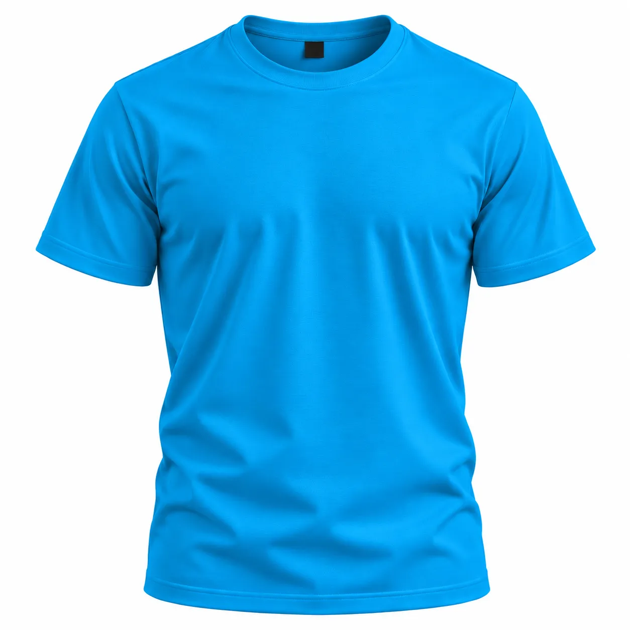 Custom T-Shirt Design with Cyan / Bright Blue Color