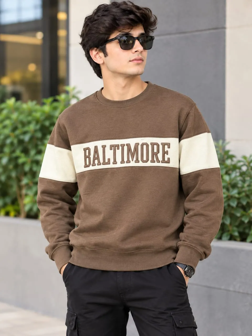 Baltimore Brown & Cream Sweatshirt