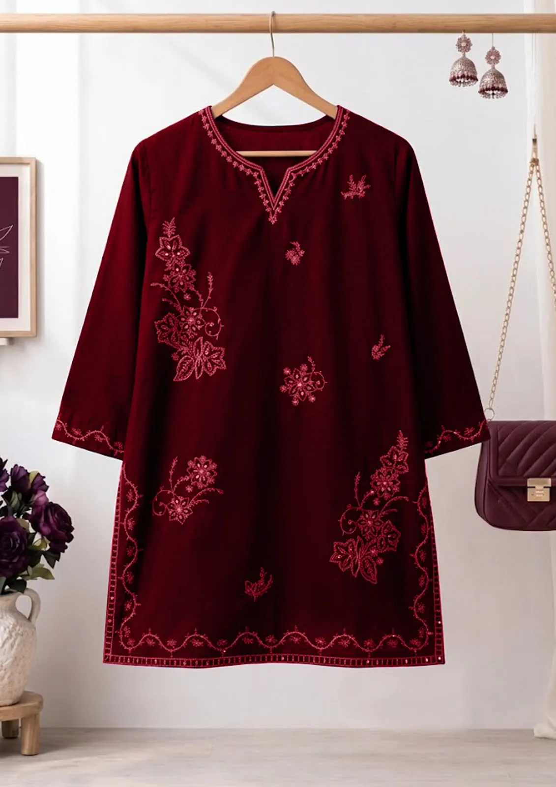 Cotton Lawn Kurti - Style 14